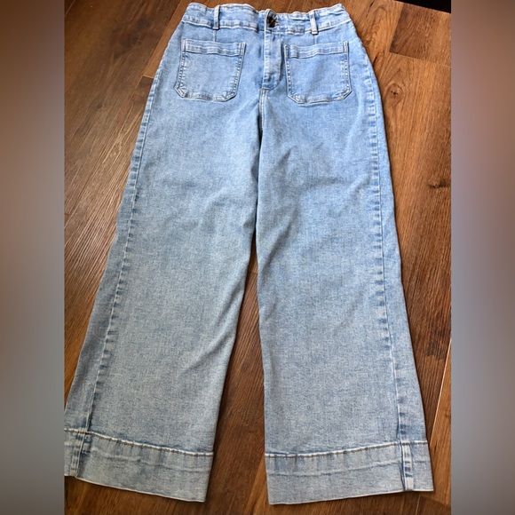 Bagatelle Jeans Womens Blue‎ Denim Wide-Leg High Waisted - Picture 2 of 12